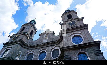 Dom St. Jacob or Saint Jacob cathedral in Innsbruck, Austria Stock Photo