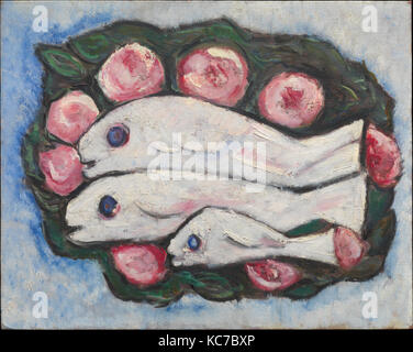 Banquet in Silence, 1935–36, Oil on canvas board, 15 7/8 × 20 in. (40.3 × 50.8 cm), Paintings, Marsden Hartley (American Stock Photo