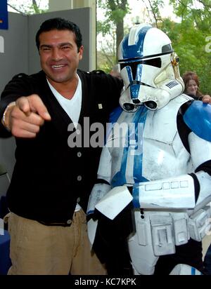 COLLERCORMANIA 12 AT THE CENTER MK TAMMER HASSAN AND DANNY DYER WERE THERE TAMER WAS GETTING FAR TO FRIENDLY WITH THE STORM TROOPERS AND DANNY WAS THREE HOURS LATE HE STAYED TILL HE MET EVERY ONE OF HIS FANS AND WAS REMOVED FROM THE CENTRE BY SECURTY AND THE END OF THE DAY.PHOTOS PETR KRIZAM Stock Photo
