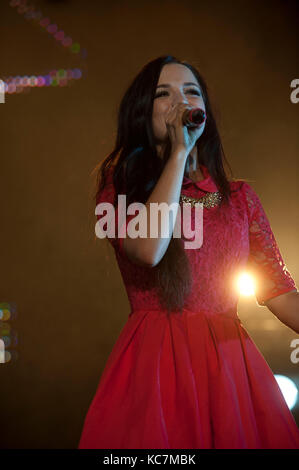 tish at the  Girl guiding BIG GIG Liverpool Echo Arena  31st may 2014 Photos by Brian Jordan Stock Photo