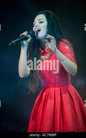 tish at the  Girl guiding BIG GIG Liverpool Echo Arena  31st may 2014 Photos by Brian Jordan Stock Photo