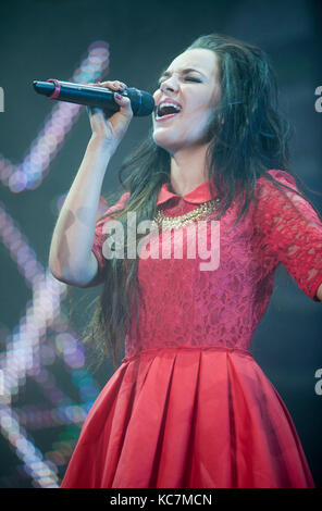 tish at the  Girl guiding BIG GIG Liverpool Echo Arena  31st may 2014 Photos by Brian Jordan Stock Photo