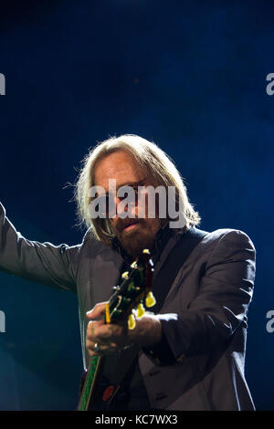 Tom Petty performing in Toronto with The Heartbreakers in 2017. Stock Photo