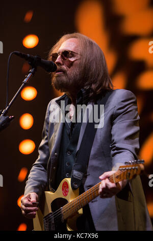 Tom Petty performing in Toronto with The Heartbreakers in 2017. Stock Photo