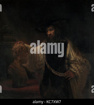 rembrandt aristotle with a bust of homer