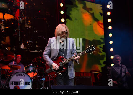 Tom Petty performing in Toronto with The Heartbreakers in 2017. Stock Photo