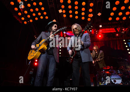 Tom Petty performing in Toronto with The Heartbreakers in 2017. Stock Photo