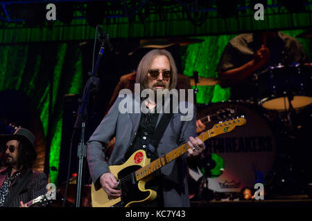Tom Petty performing in Toronto with The Heartbreakers in 2017. Stock Photo