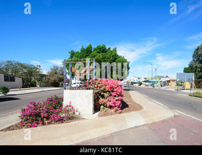 Longreach main street is Eagle Street, Central West Queensland, QLD, Australia Stock Photo