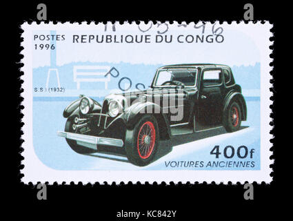 Postage stamp from the People's Republic of Congo depicting 1932 SS1 Stock Photo