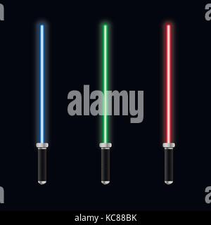 Glowing vector lightsaber Stock Vector