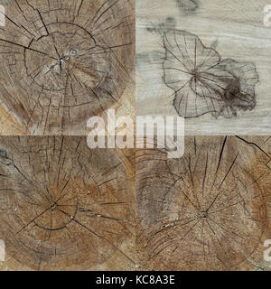 Set of four wood textures high resolution for backgrounds Stock Photo