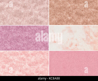Set of pink marble textures and backgrounds Stock Photo