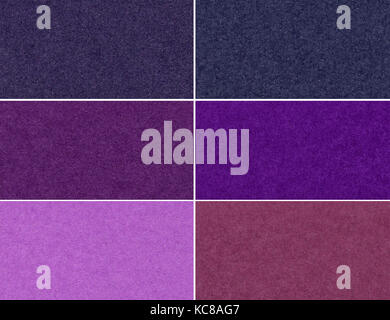 Set of glittering violet high resolution textures and backgrounds. Stock Photo