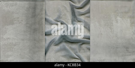 Set of gray suede leather textures for background Stock Photo