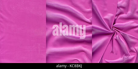 Set of pink leather textures  for background Stock Photo