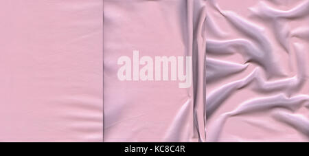 Set of light pink leather textures  for background Stock Photo