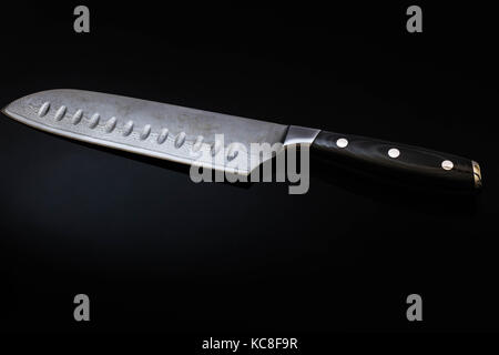 Knife isolated on a black background Stock Photo