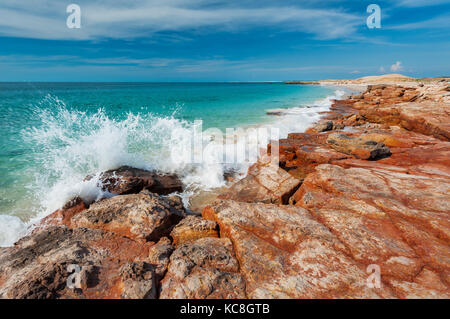 Waves breaking at Cape Leveque on Dampier Peninsula.
