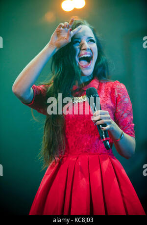 tish at the  Girl guiding BIG GIG Liverpool Echo Arena  31st may 2014 Photos by Brian Jordan Stock Photo