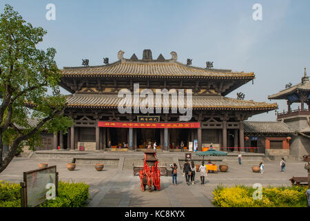 Lingyan Temple, Yungang Grottoes, Shanxi, China Stock Photo