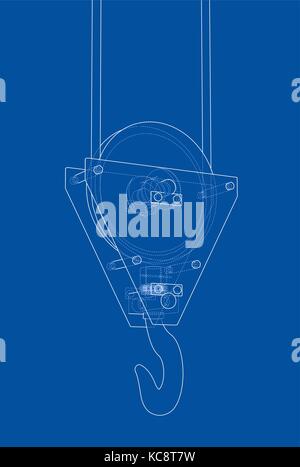 Crane hook. Vector Stock Vector