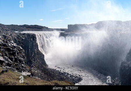 Dettifoss waterfall in Vatnajokull National Park - Northeast Iceland Stock Photo