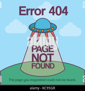 Design of error 404 with spacecraft icon over blue background colorful design vector illustration Stock Vector