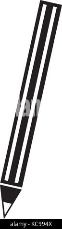 school pen write drawn object element icon Stock Vector
