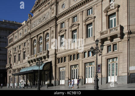BUENOS AIRES, ARGENTINA, JANUARY 5, 2014 : Theatro Colon in Buenos Aires city center. It is the main opera house in Buenos Aires and acoustically cons Stock Photo