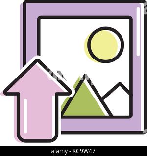 frame picture loading element icon Stock Vector