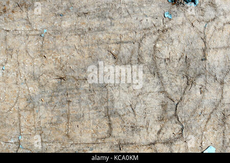 Texture of aged hardboard. Abstract rustic background. Soft focus. Stock Photo