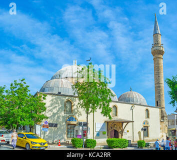 ANTALYA, TURKEY - MAY 12, 2017: Tekeli Mehmet Pasa Mosque is notable landmark of old town, located in Kaleici, next to Old Bazaar, on May 12 in Antaly Stock Photo