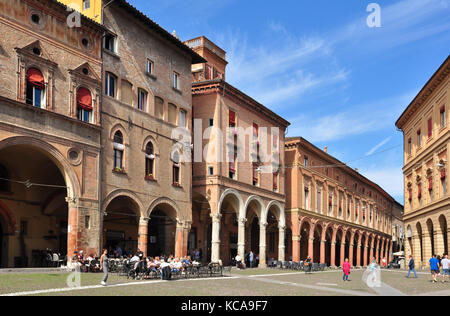 Piazza Santo Stefano, Bologna, Italy Stock Photo