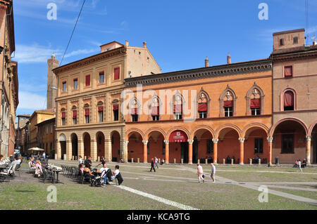 Piazza Santo Stefano, Bologna, Italy Stock Photo