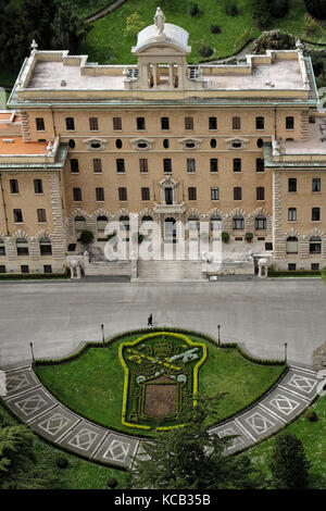 ROME, ITALY, April 4, 2013 : Vatican gardens from the Basilica's Cupola Stock Photo