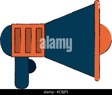 Bullhorn advertising symbol Stock Vector