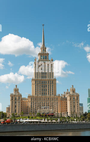 Radisson Hotel, formerly Hotel Ukraina, Seven Sisters, confectionery style, on the Moskva, Moscow, Russia Stock Photo