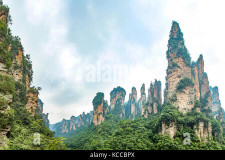 Yuanjiajie Scenic Area, Wulingyuan Stock Photo