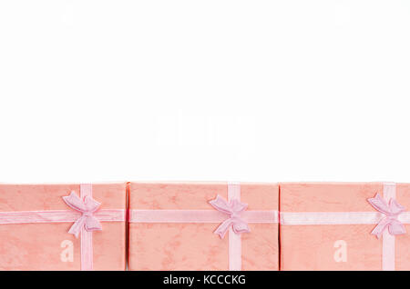 Gift boxs isolated on white background with copy space for text Stock Photo