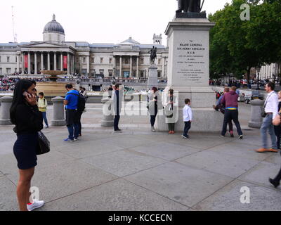 Trafalgar Square London Stock Photo