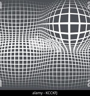 Grey abstract background with half tone effects. Bloated dots texture, vector illustration. Stock Vector