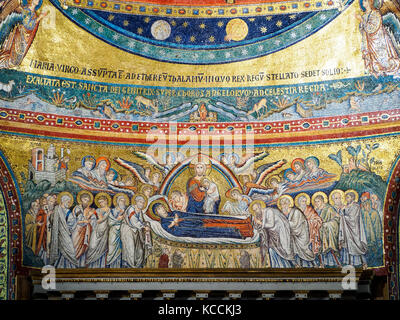 Fifth century mosaics in the Basilica di Santa Maria Maggiore - Rome, Italy Stock Photo