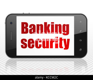 Security concept: Smartphone with Banking Security on display Stock Photo