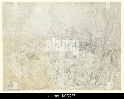 Leonidas at Thermopylae, Jacques Louis David, ca. 1814 Stock Photo