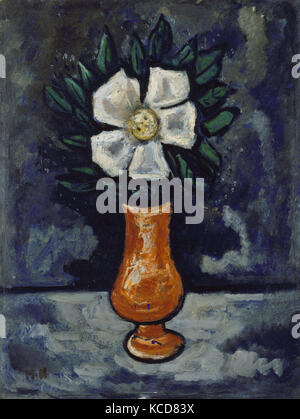 White Flower, ca. 1917, Oil on wood, 16 x 12 in. (40.6 x 30.5 cm), Paintings, Marsden Hartley (American, Lewiston, Maine 1877 Stock Photo
