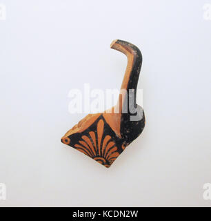 Fragment of a terracotta kylix (drinking cup), mid-5th century B.C Stock Photo