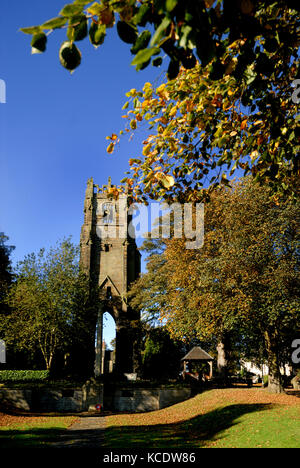 Greyfriars Tower in Friary Gardens, Richmond, North Yorkshire Stock Photo