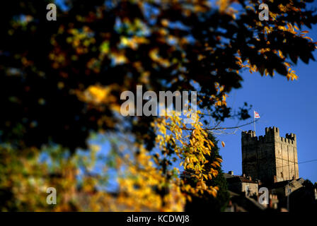 Richmond Castle, North Yorkshire Stock Photo