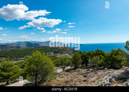 View from Dubrovnik cable car station Stock Photo